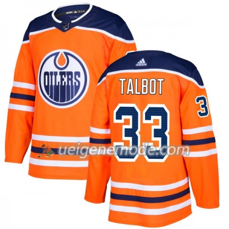 Herren Eishockey Edmonton Oilers Trikot Cam Talbot 33 Adidas 2017-2018 Orange Authentic